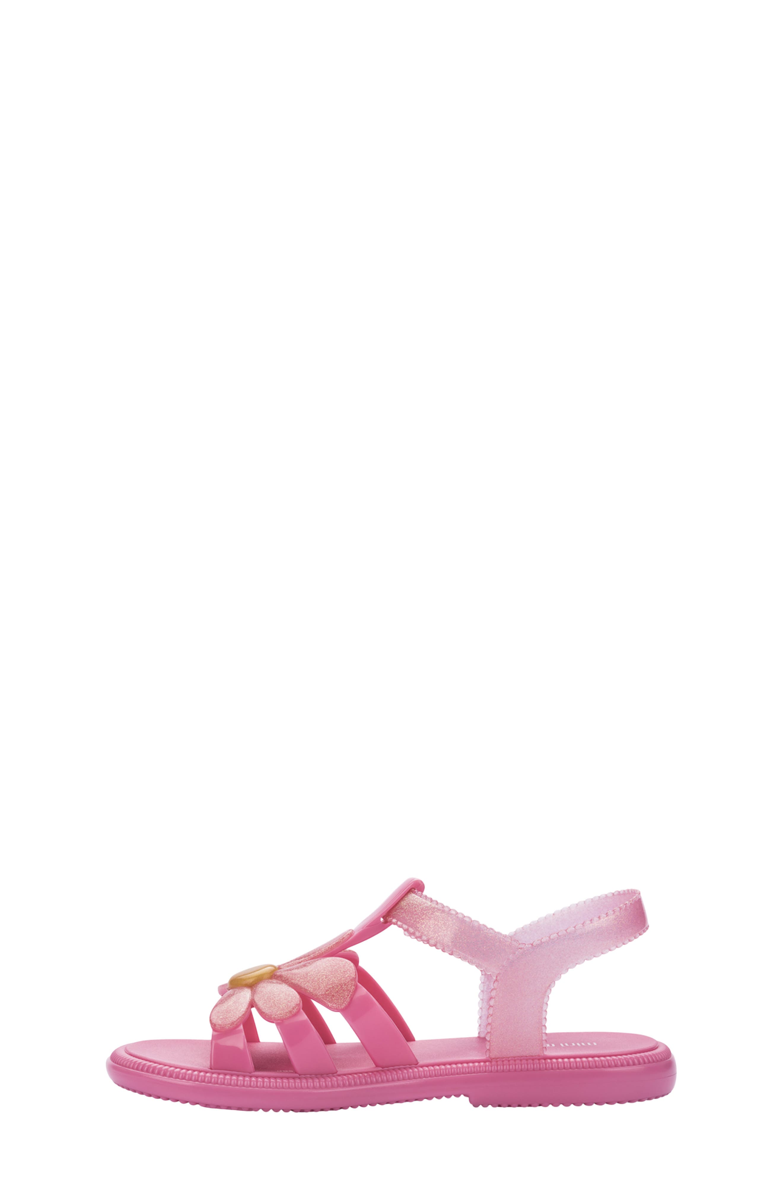 Kids' Mini Hip Bloomy Sandal, Alternate, color, PINK/ GLITTER PINK