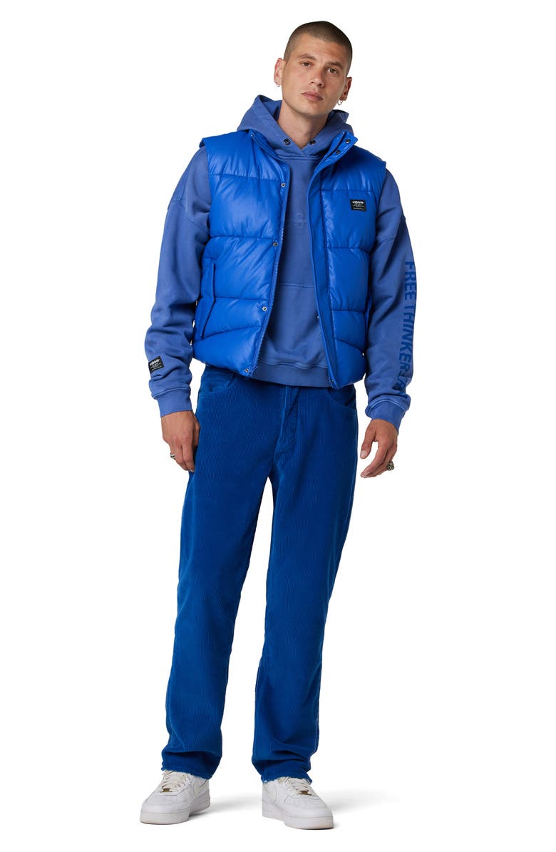 Hudson Jeans Faux Leather Puffer Vest, Alternate, color, 