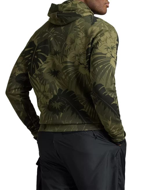 Polo Ralph Lauren Big & Tall Palm-camo Double-knit Hoodie In Palm Cove Camo