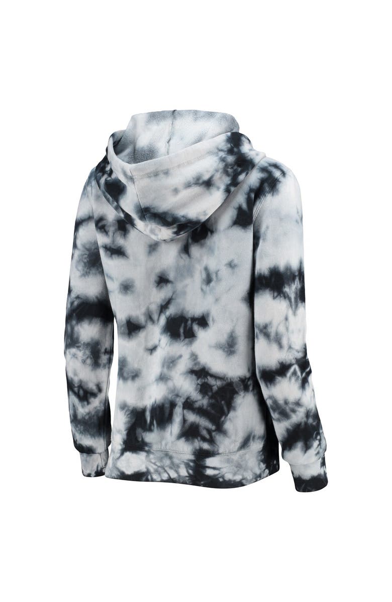 New Era Women's New Era Black Tampa Bay Buccaneers Tie-Dye Fleece Full-Zip Hoodie, Alternate, color,