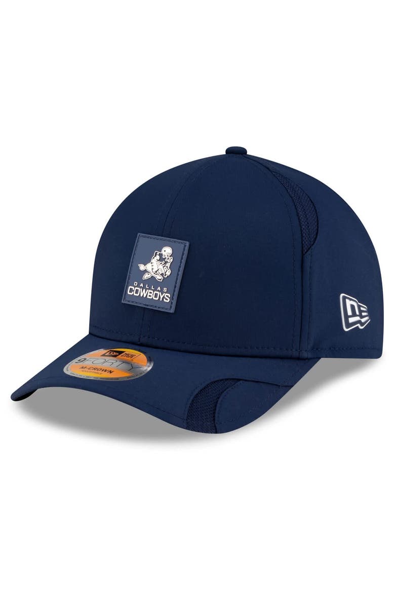 Men's New Era Navy Dallas Cowboys 2025 Sideline Throwback M-Crown 9FORTY Adjustable Hat, Main, color, Navy