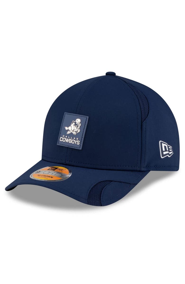 New Era Men's New Era Navy Dallas Cowboys 2025 Sideline Throwback M-Crown 9FORTY Adjustable Hat, Main, color, Navy