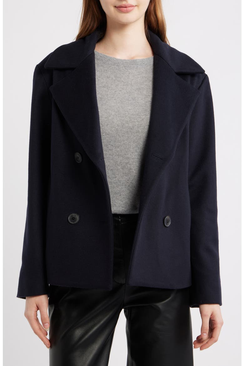 Jane Wool Peacoat, Alternate, color, NAVY