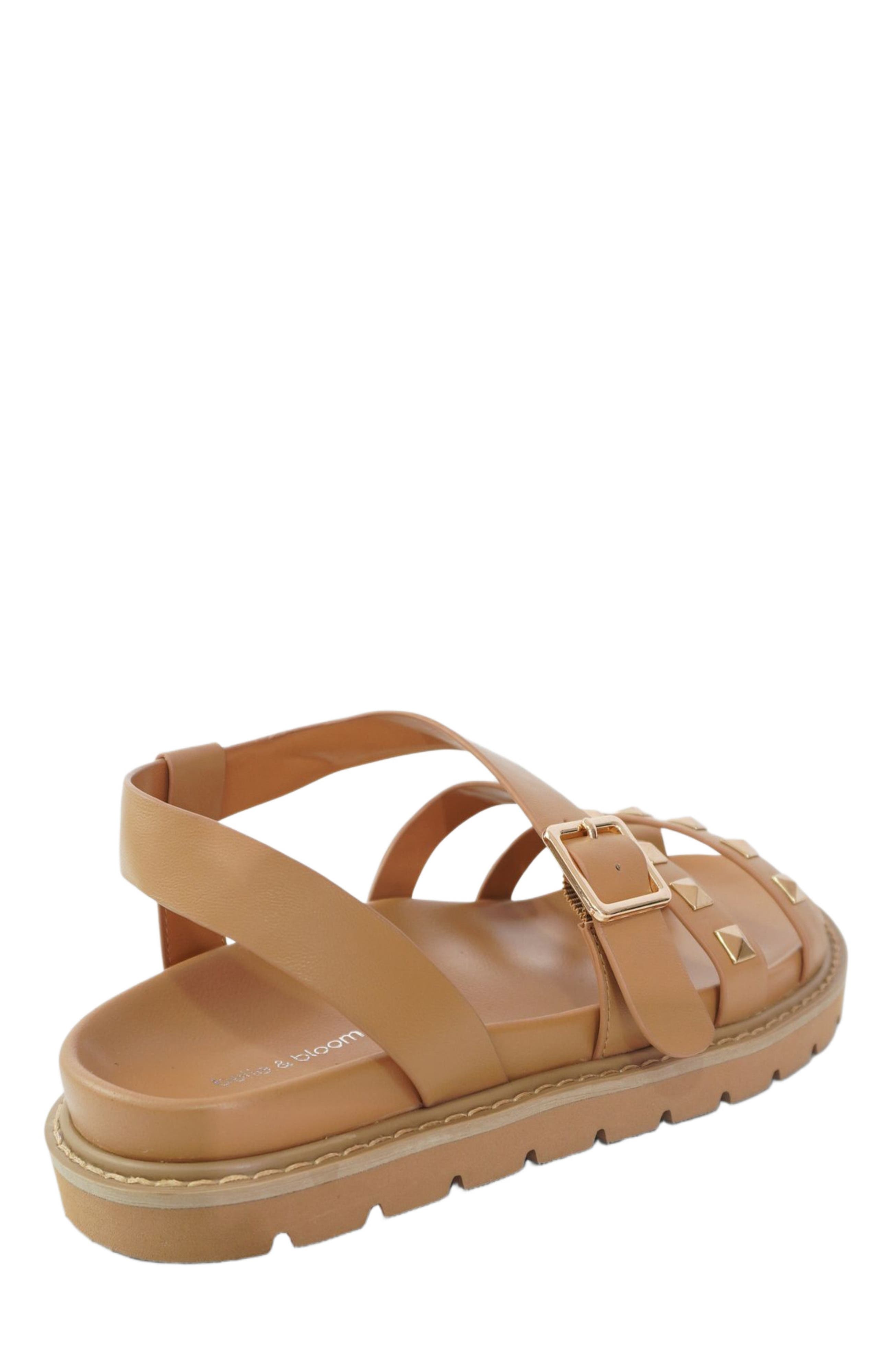Morning Mood Chunky Stud Sandal, Alternate, color, Camel