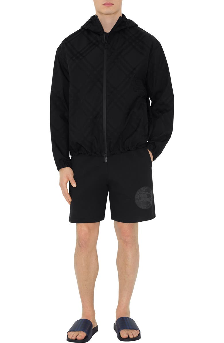 Burberry Check Slides, Alternate, color, Midnight