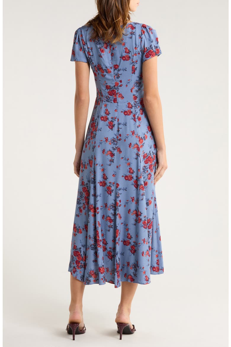Afton Floral Print Maxi Dress, Alternate, color, MARTINE
