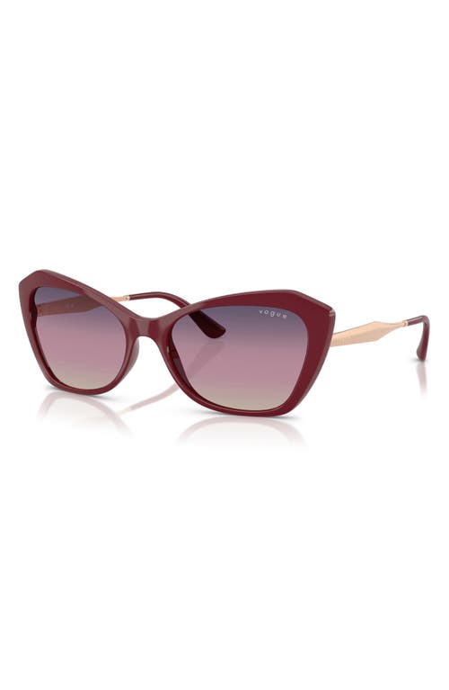 Vogue 56mm Cat Eye Sunglasses In Cherry