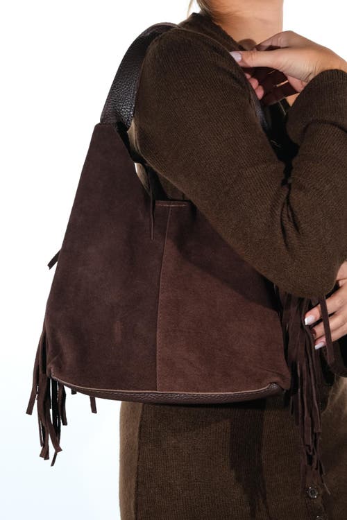 Forever & Always Shoes Vals Leather Shoulder Bag In Brown