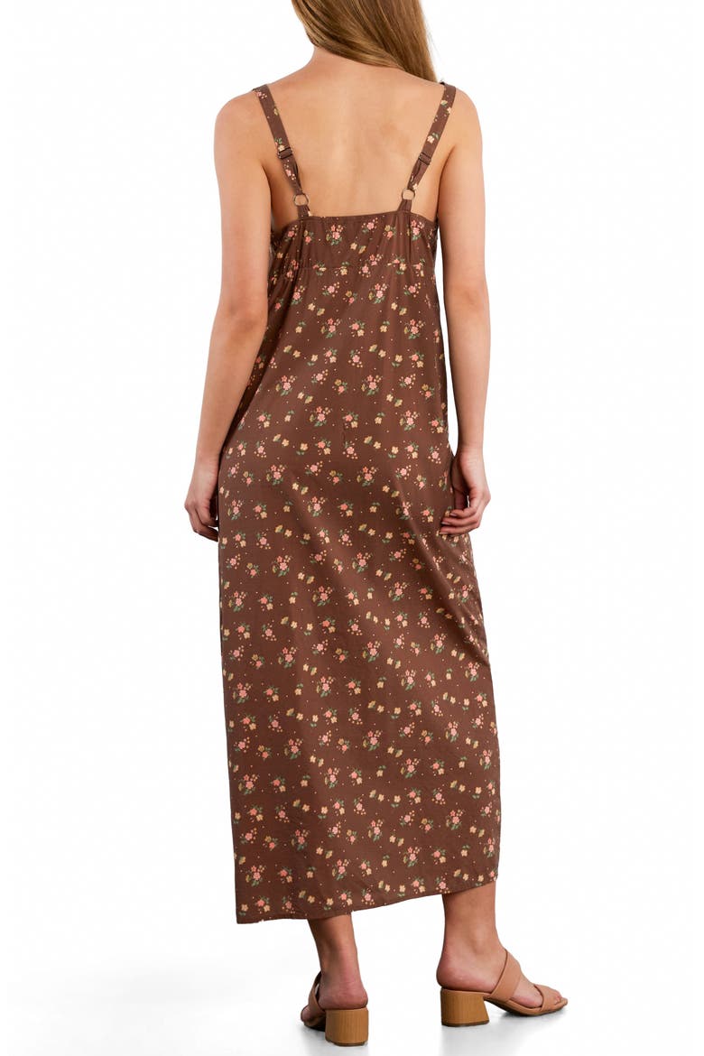 Victorian Sunset Lace Trim Slip Midi Dress, Alternate, color, VINTAGE FLORAL
