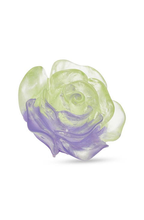 Green & Purple Pastel Lapel Flower