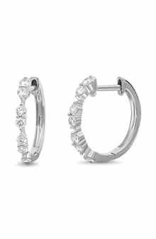 Audrey Diamond Hoop Earrings
