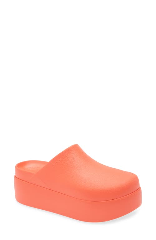 Crocs Dylan Platform Clog In Orange