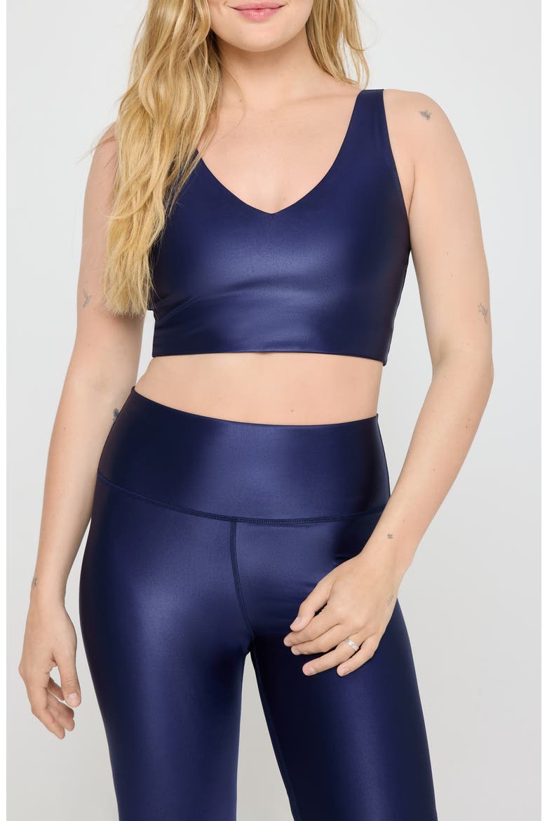 Harlow High Gloss Crop Tank, Main, color, MIDNIGHT NAVY