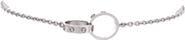 Pre-Owned Cartier Love Interlocking Bracelet 18K White Gold