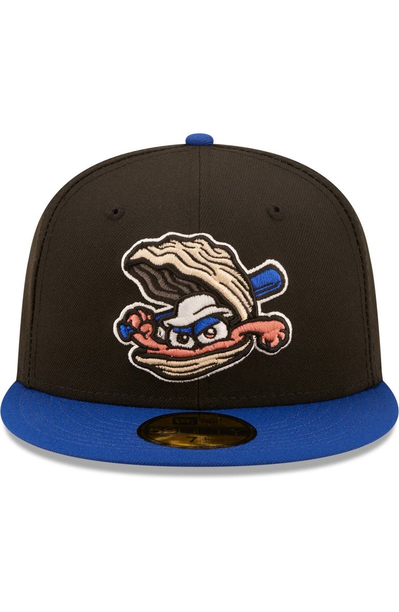 New Era Men's New Era Black Biloxi Shuckers Authentic Collection 59FIFTY Fitted Hat, Alternate, color, 