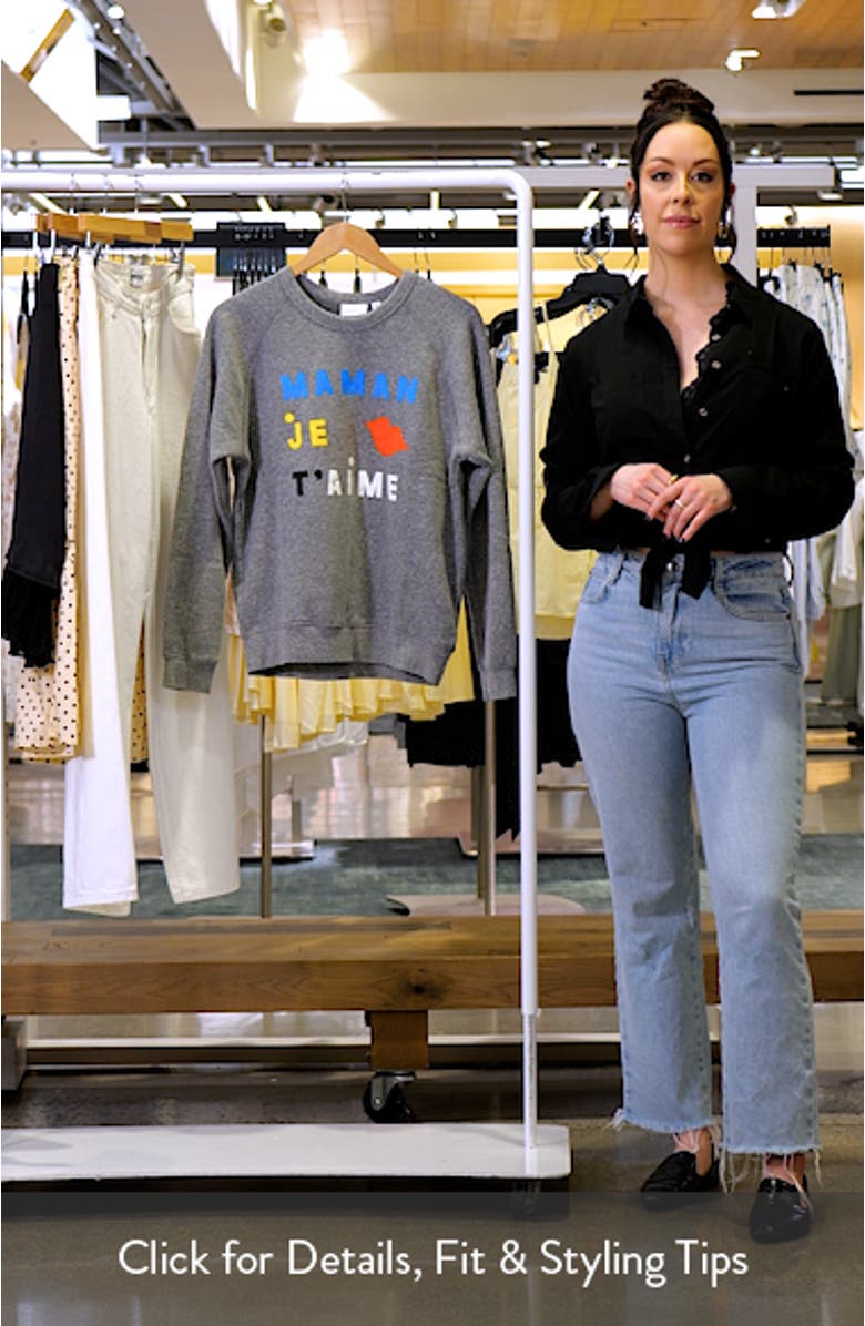 x Every Mother Counts Cotton Fleece Graphic Sweatshirt, sales video thumbnail