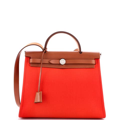 Herbag Zip Leather and Toile 31