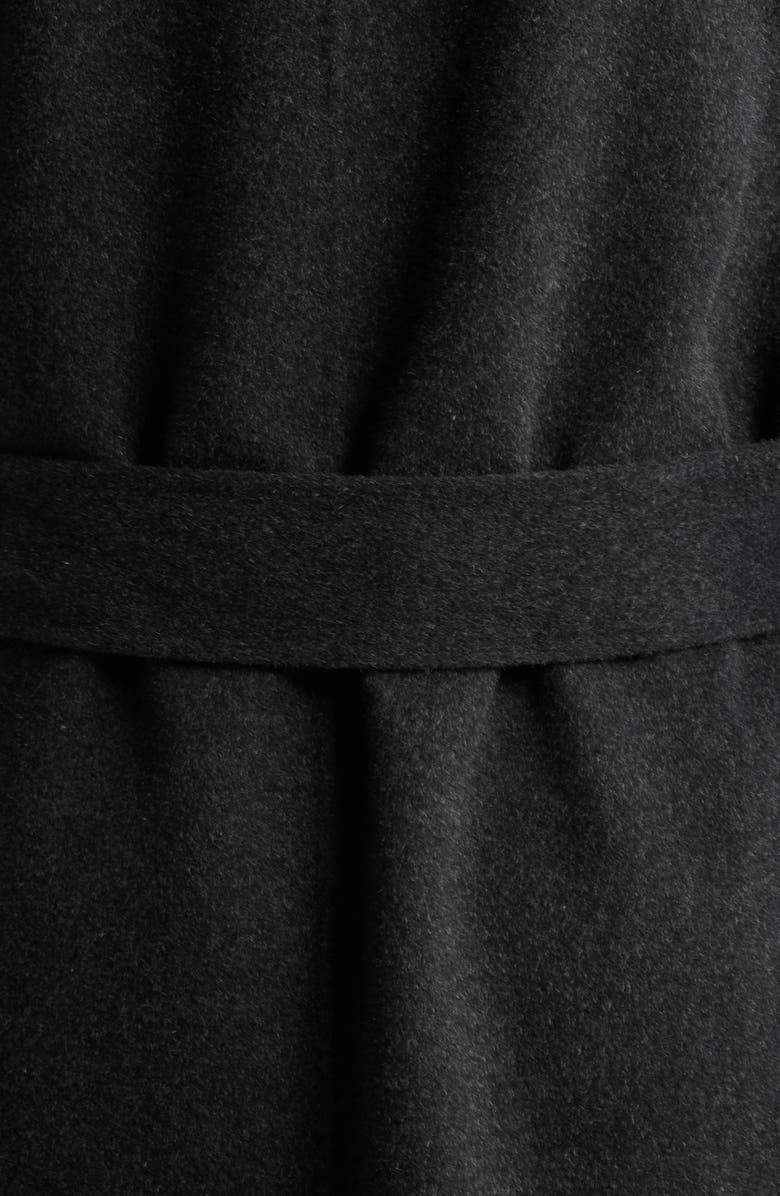 COS Fringe Detail Double Face Wool Blend Wrap Coat, Alternate, color,