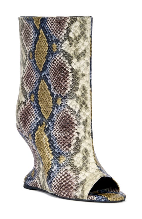 Faoi Open Toe Bootie
