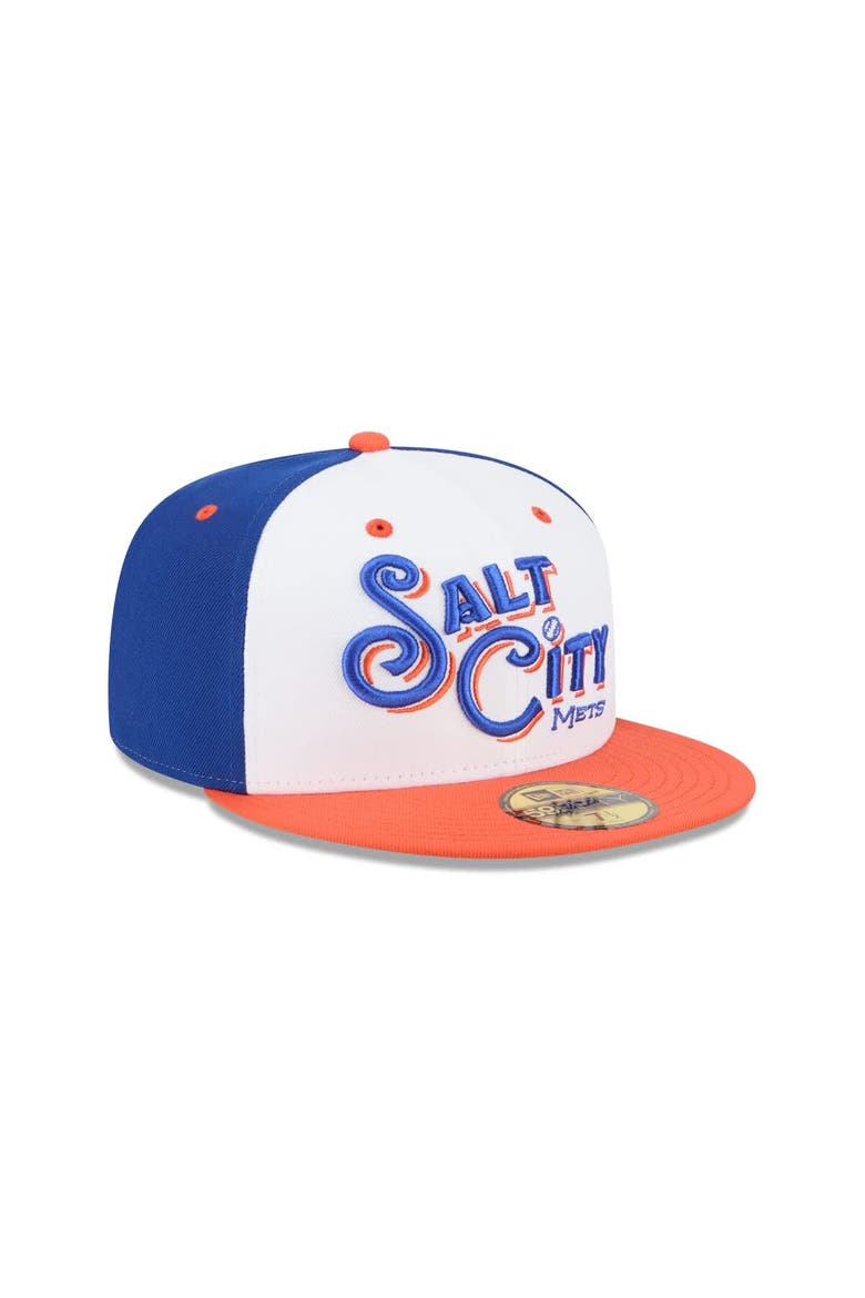 Men's New Era  Blue Syracuse Mets Theme Nights 59FIFTY Fitted Hat, Alternate, color, White