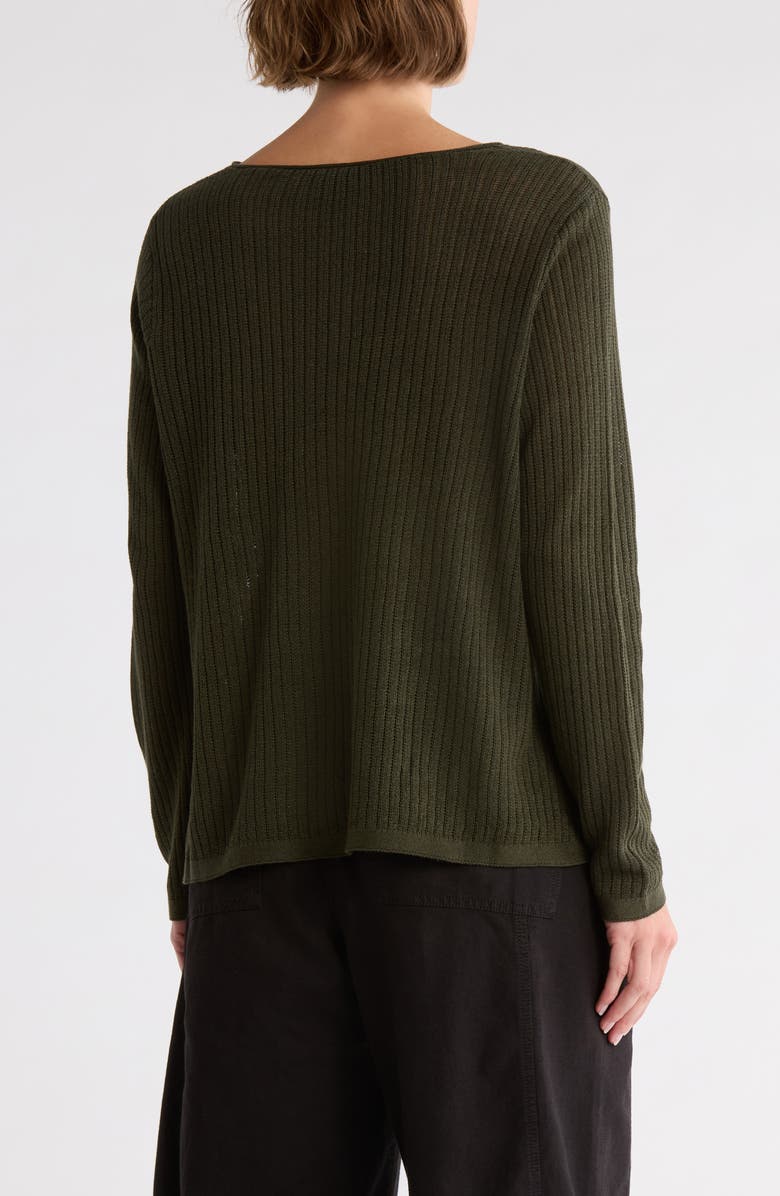 Eileen Fisher Crewneck Organic Linen & Organic Cotton Sweater, Alternate, color,