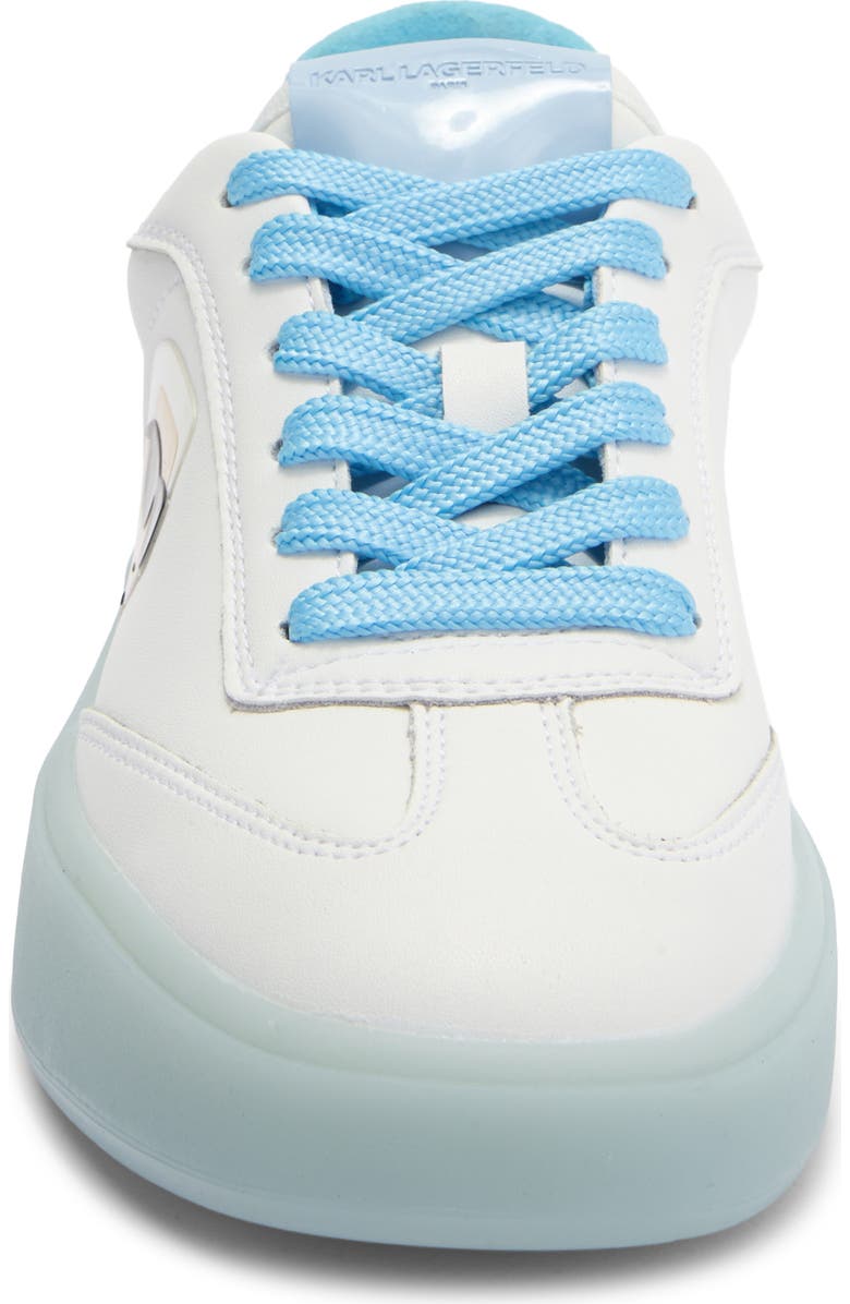 KARL LAGERFELD PARIS Sumava Sneaker, Alternate, color, Bright White/ Baltic Blue