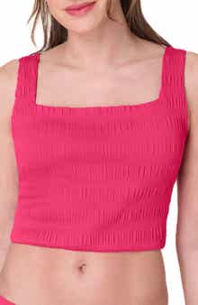 Andie Siren Smocked Tankini Top
