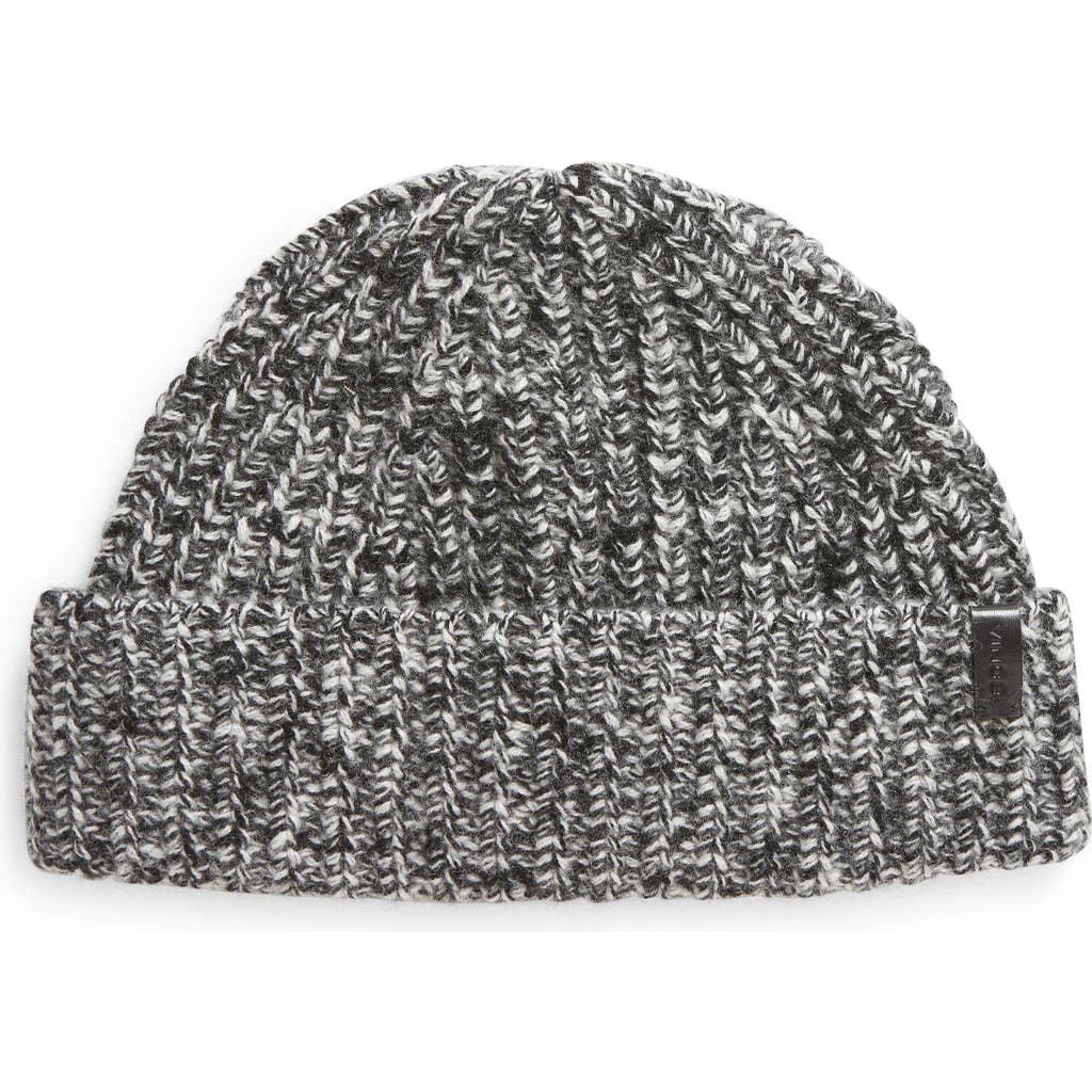 Vince Marled Wool & Cashmere Beanie In Black/cream