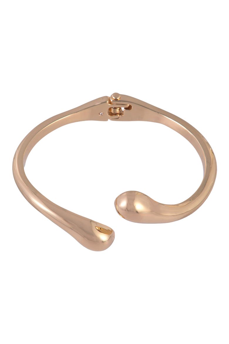 Curve Hinge Bracelet, Alternate, color, GOLD