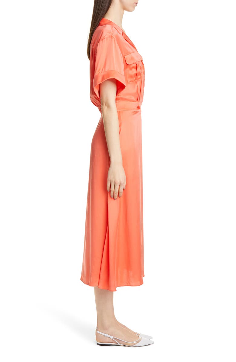 Equipment Orlenna Silk Blend Midi Shirtdress, Alternate, color,