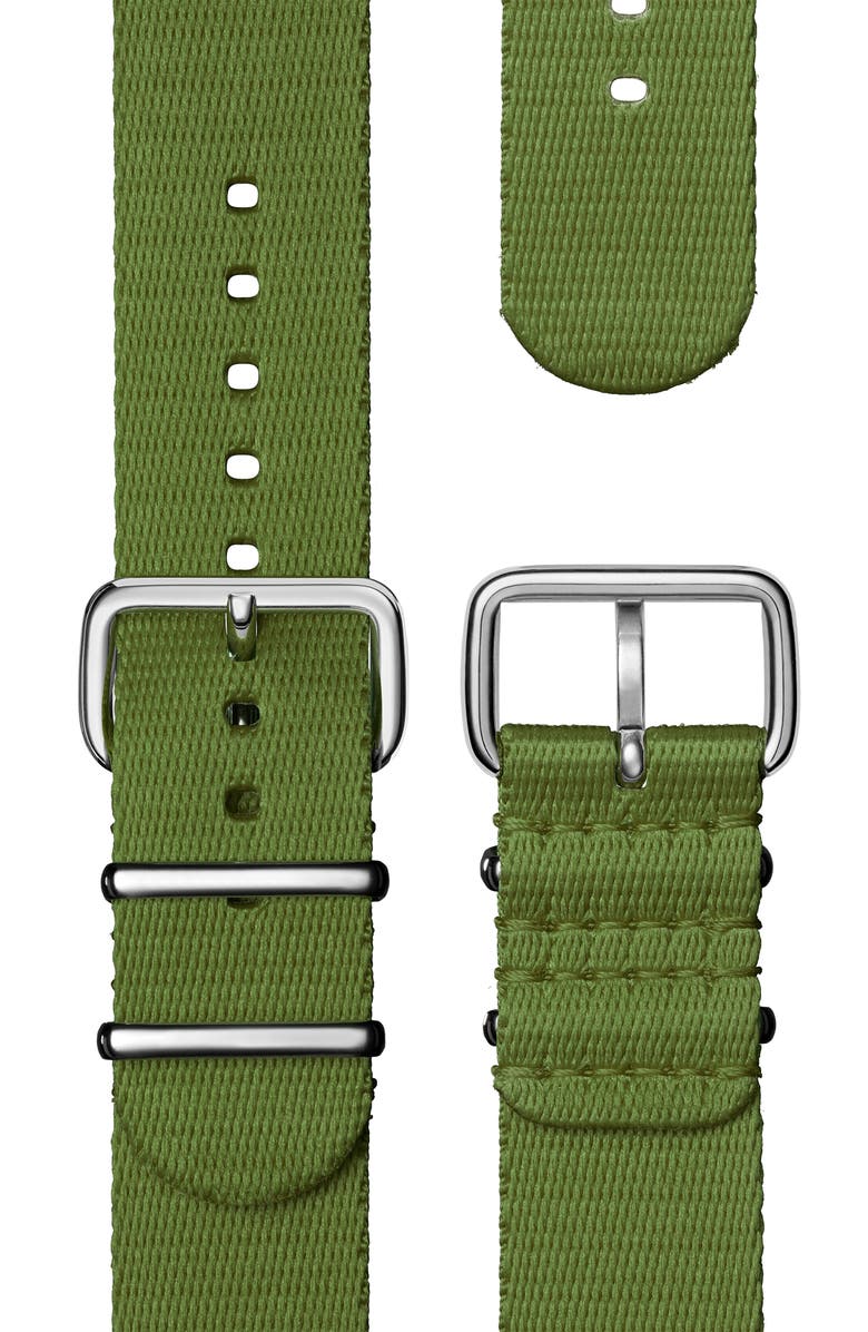 Shinola Omaha Rectangular Braided Nylon Strap Watch, 26mm x 37mm, Alternate, color, 