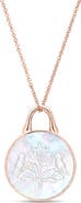 Roseate Mother of Pearl Pendant