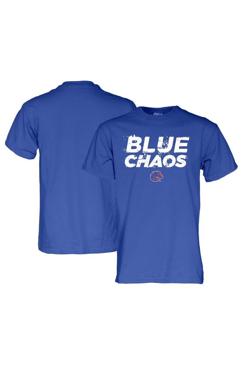 BLUE 84 Unisex Blue 84 Royal Boise State Broncos  2024 Football Blue Chaos T-Shirt, Main, color, 