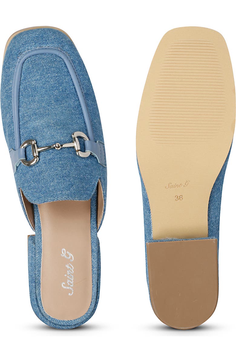 SAINT G Savannah Bit Loafer Mule, Alternate, color, Denim