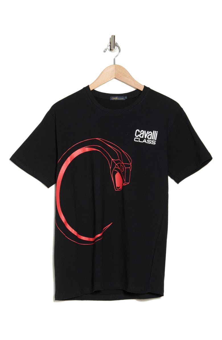 Cavalli Class Stretch Cotton Graphic T-Shirt, Alternate, color,