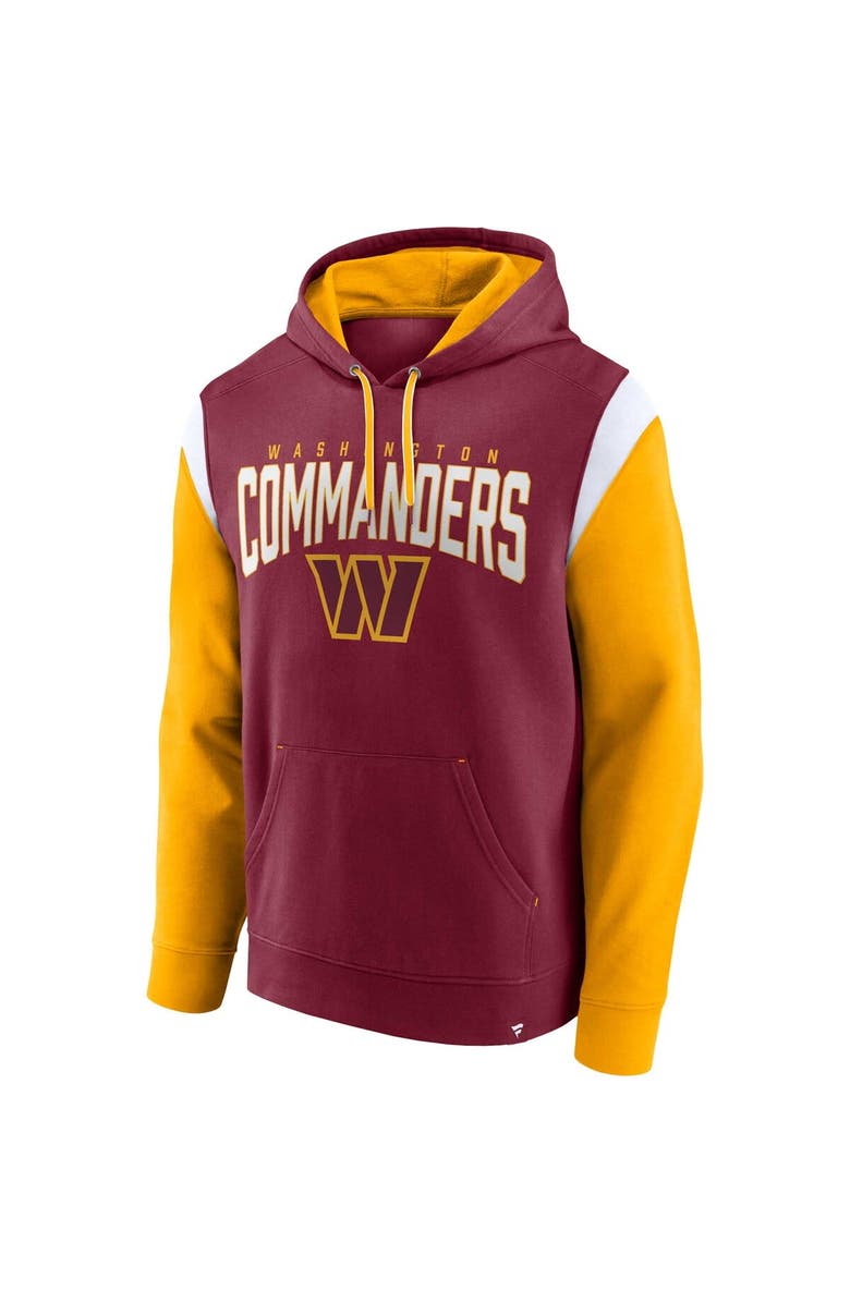 FANATICS Men's Fanatics Branded Burgundy Washington Commanders Trench Battle Pullover Hoodie, Alternate, color, 