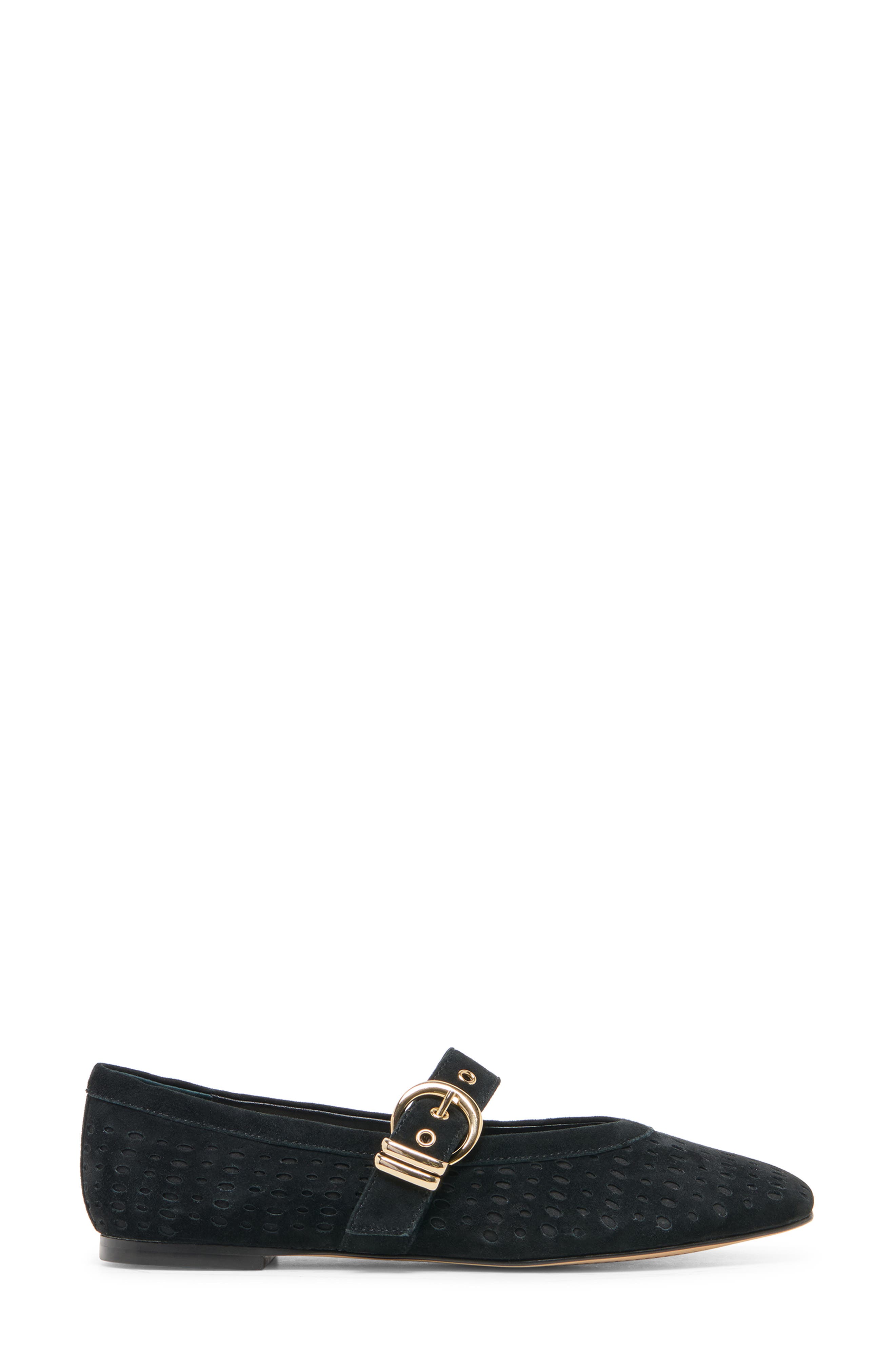 Mikela Mary Jane Flat, Alternate, color, ONYX PERFORATED