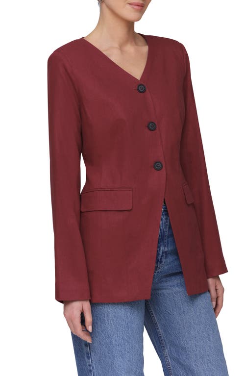 BAGATELLE BAGATELLE V-NECK LONGLINE BLAZER
