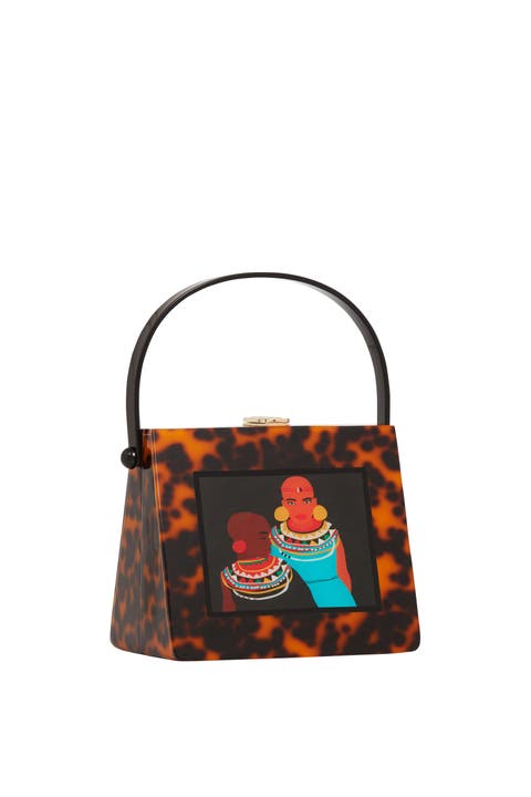 Naserian Acrylic Top Handle Bag