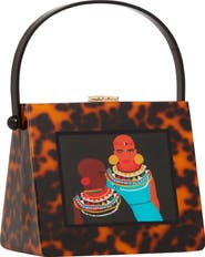 LarAllan Naserian Acrylic Top Handle Bag