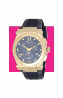 Vega Silicone Strap Chronograph Watch, 40mm