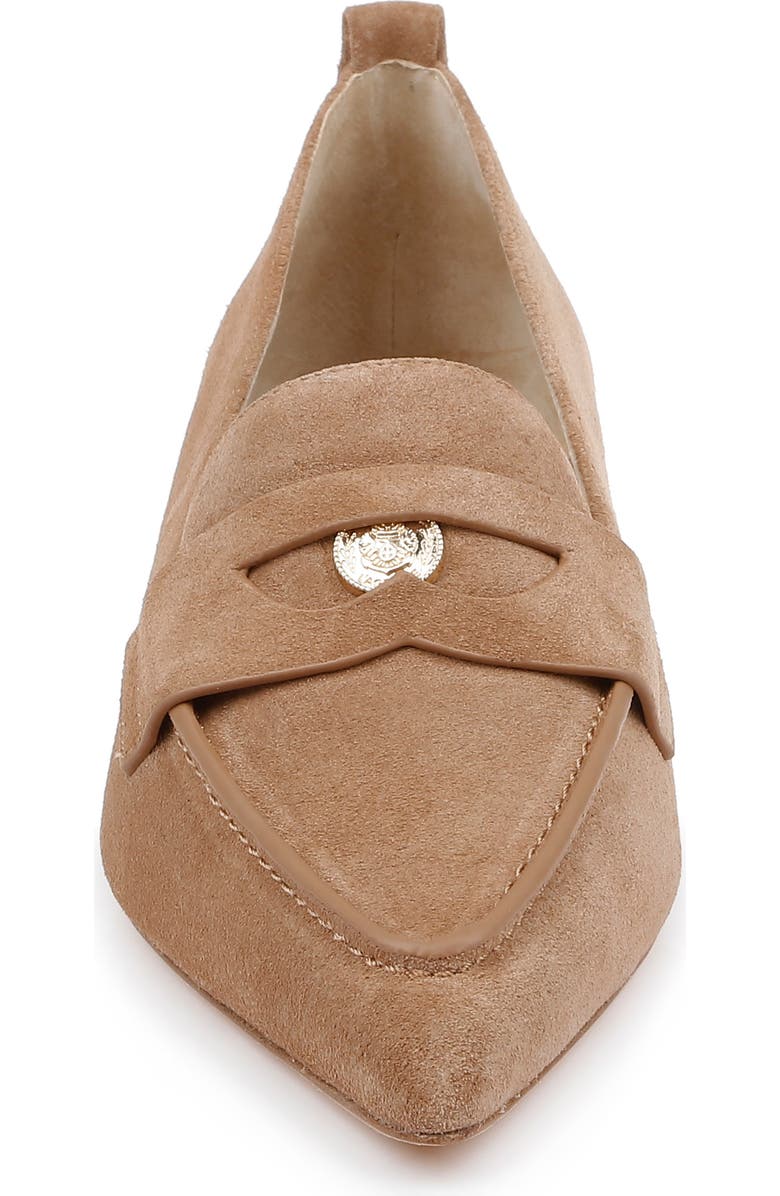 L'AGENCE Maelys Pointed Toe Penny Loafer, Alternate, color, Sndsde