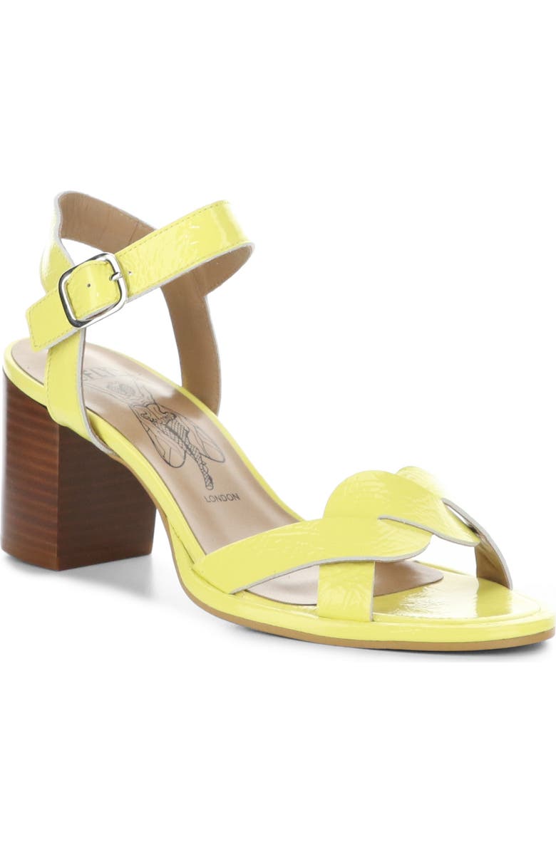 Fly London Moji Ankle Strap Sandal, Main, color, Lemon