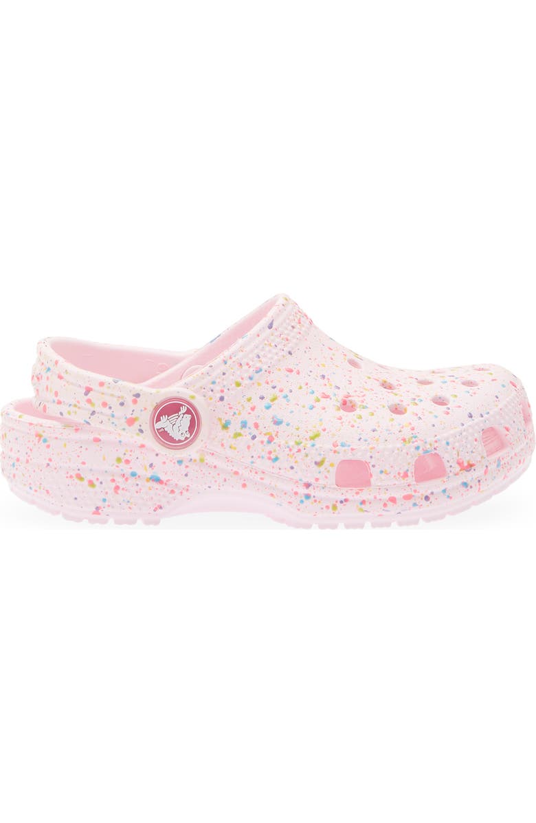 CROCS Kids' Classic Paint Splatter Clog, Alternate, color, Pink Milk