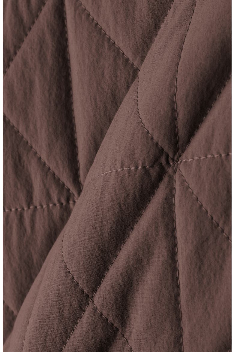 Monterey Water Repellent Quilted Jacket, Alternate, color, MAHOGANY BROWN