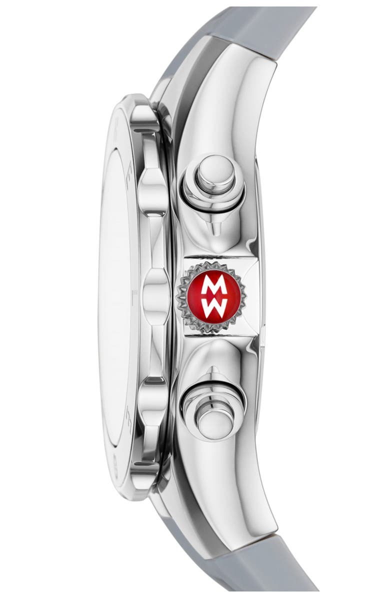 MICHELE Women's Grey Tahitan Jelly Bean Watch, 40mm, Alternate, color, 