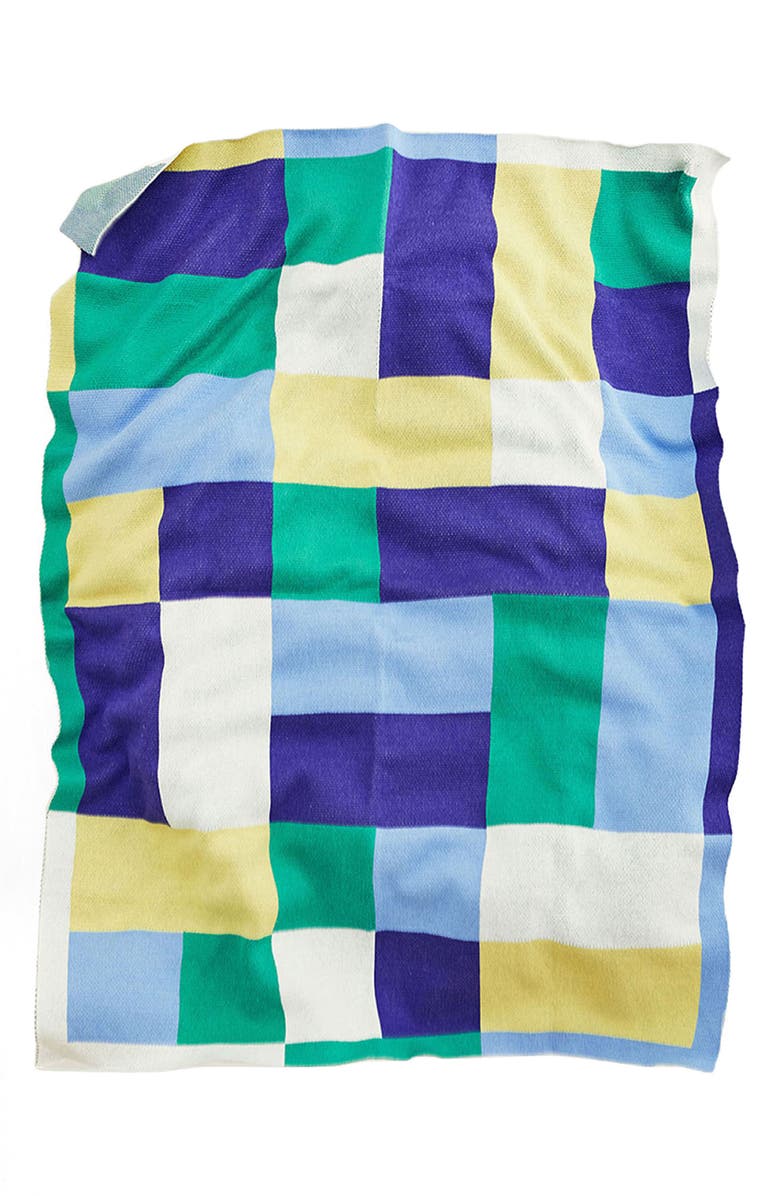 Dusen Dusen Aubette Geo Pattern Cotton Throw, Main, color,