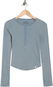 BDG Urban Outfitters Drake Popper Cotton Henley