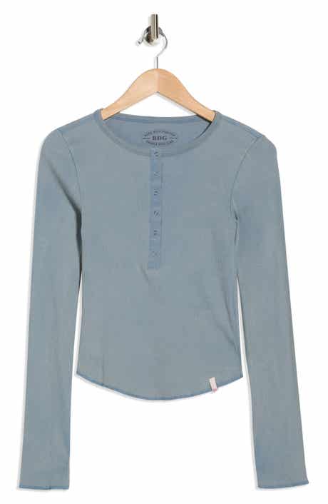 BDG Urban Outfitters Drake Popper Cotton Henley