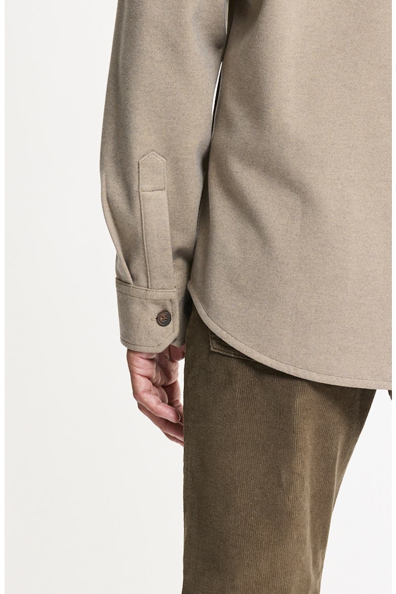 Brushed Twill Shirt Jacket, Alternate, color, TAUPE